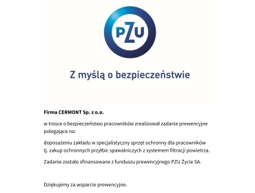 DZIAŁANIA PREWENCYJNE Z PZU - Cermont